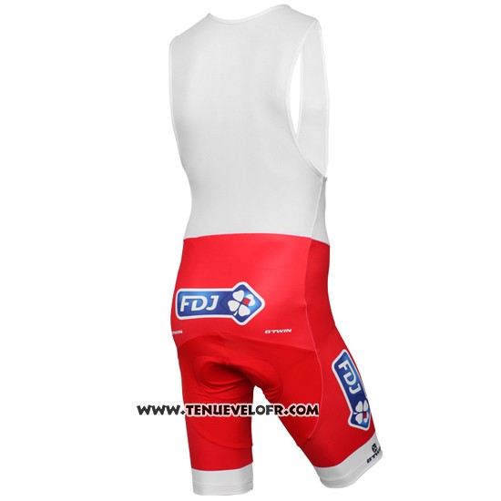 2017 Maillot Ciclismo FDJ Bleu Champion France Manches Courtes et Cuissard